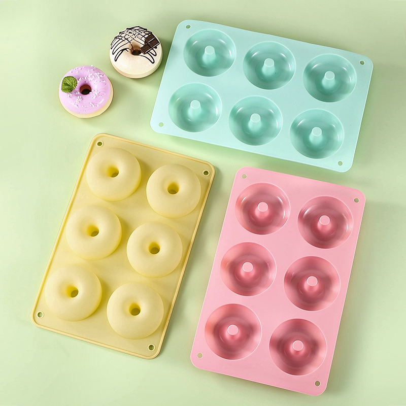 Donut Mold Silicone - 6 Donut Cake Silicone Molds Kitchen