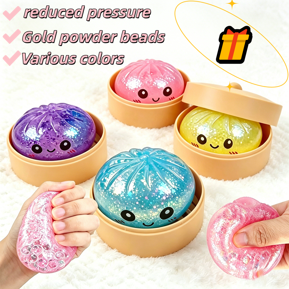 Bao Steamer Bamboo - Mini New Glitter Steamed Bun Squeeze
