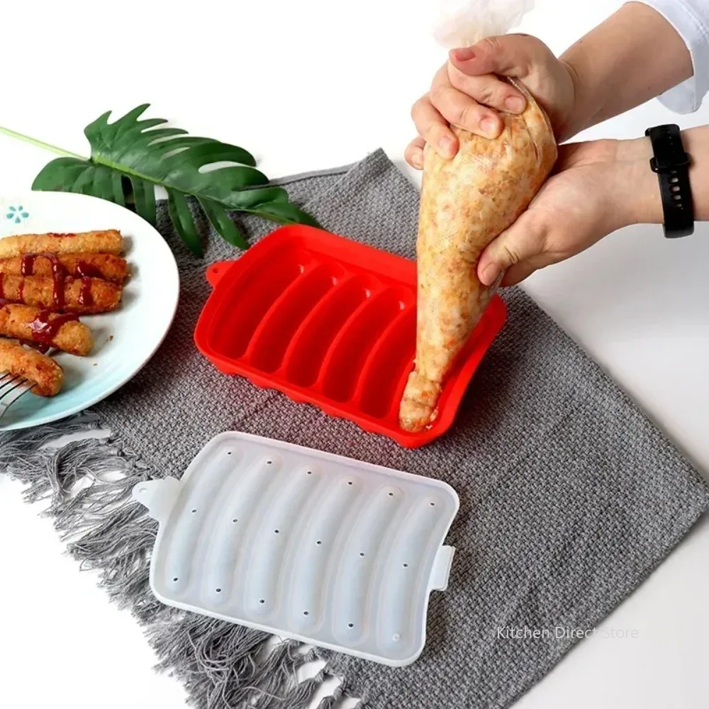 Sausage Maker Mould 6 Grids Si - Hot Dog Press 评论和价格