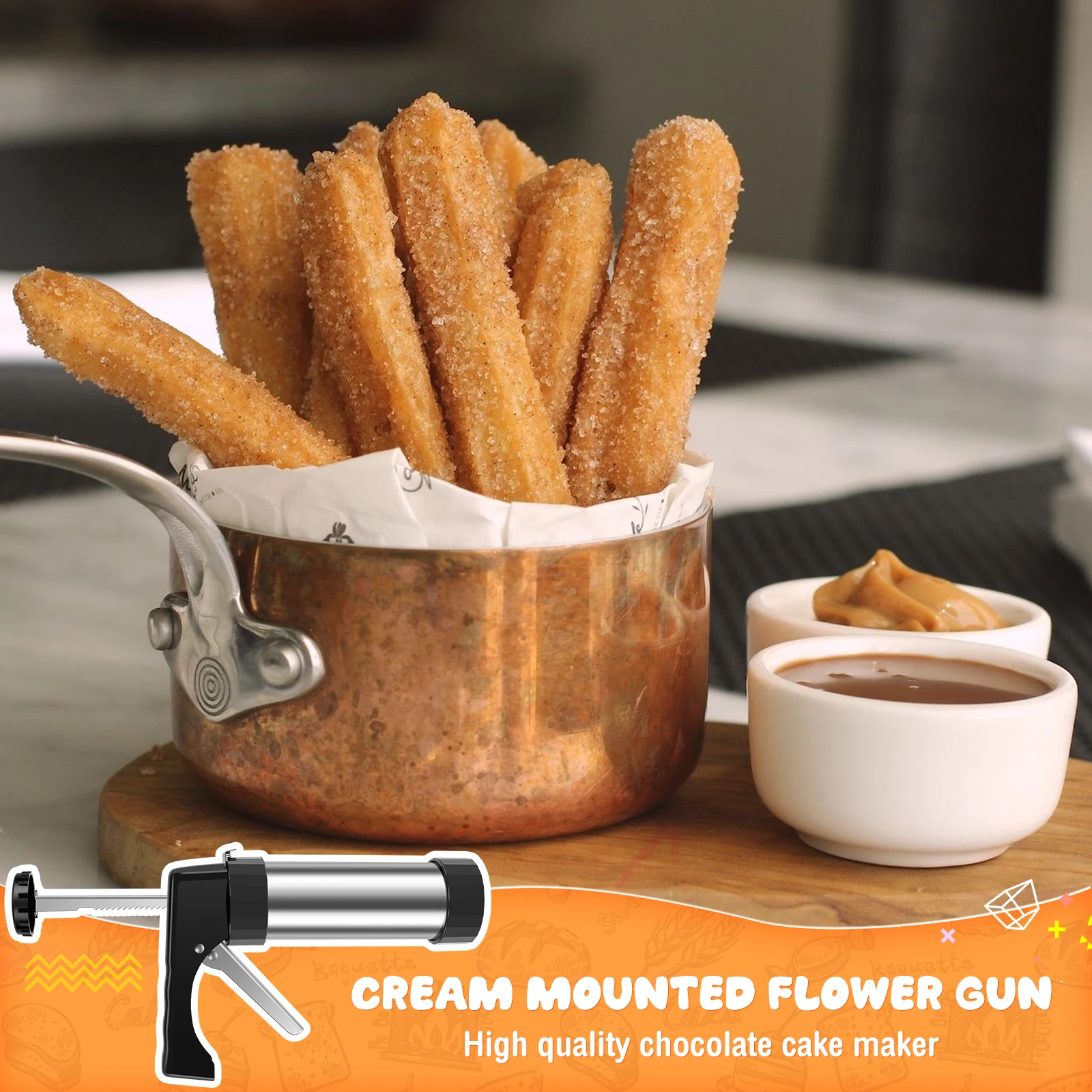 DIY Churro Maker Machine Stain - Churros Maker Gun 评论和价格