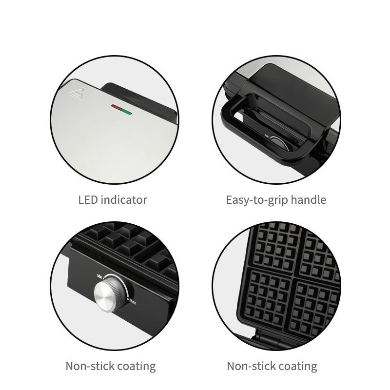 Reemix 4-Slice Belgian Mini Wa - Mini Pancake Griddle 评论和价格