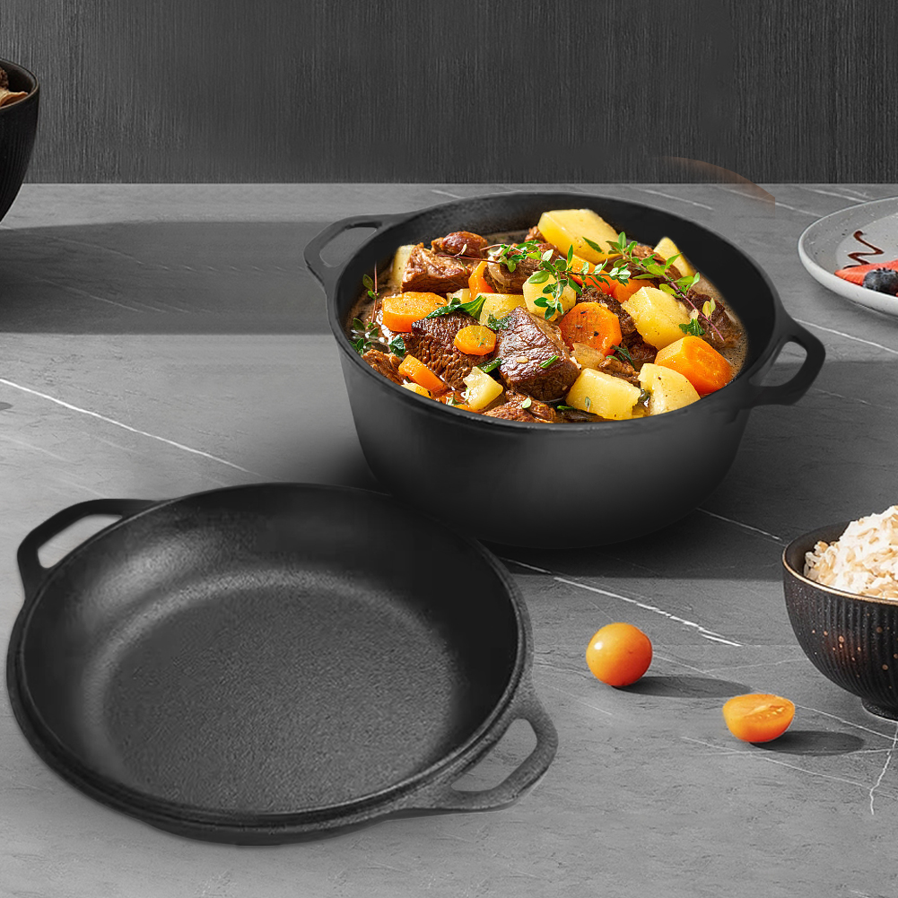 2 in 1 Cast Iron Dutch Oven Po - Cast Iron Corn 评论和价格