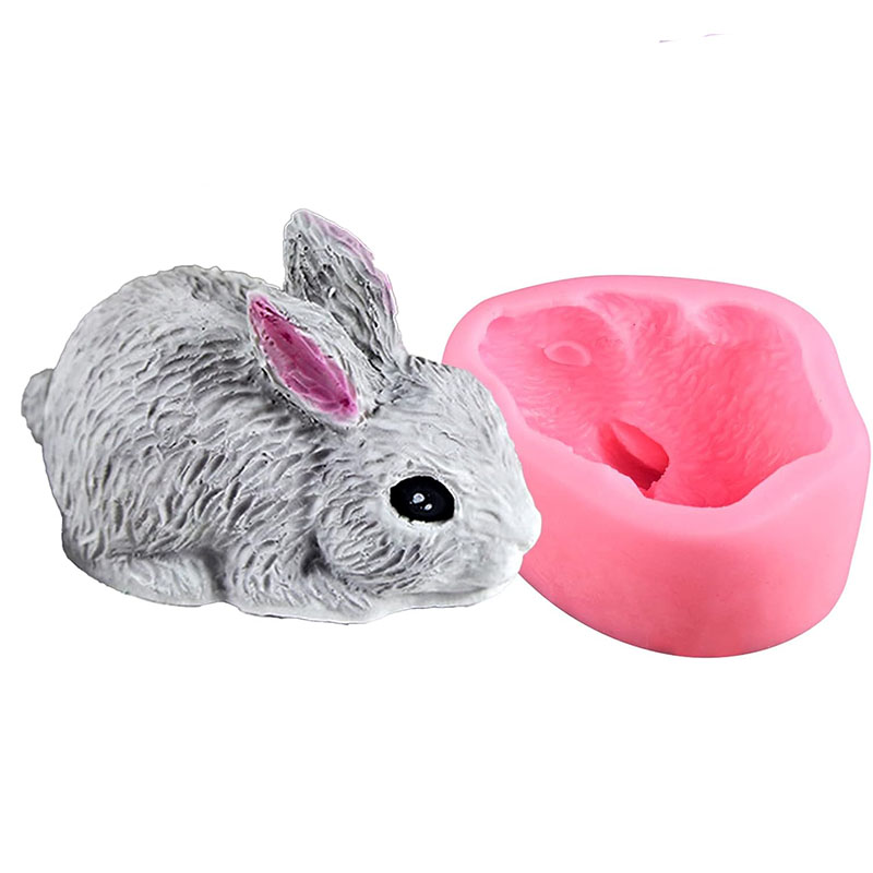 3D Rabbit Silicone Soap Mold E - Bunny Cake Mold 评论和价格
