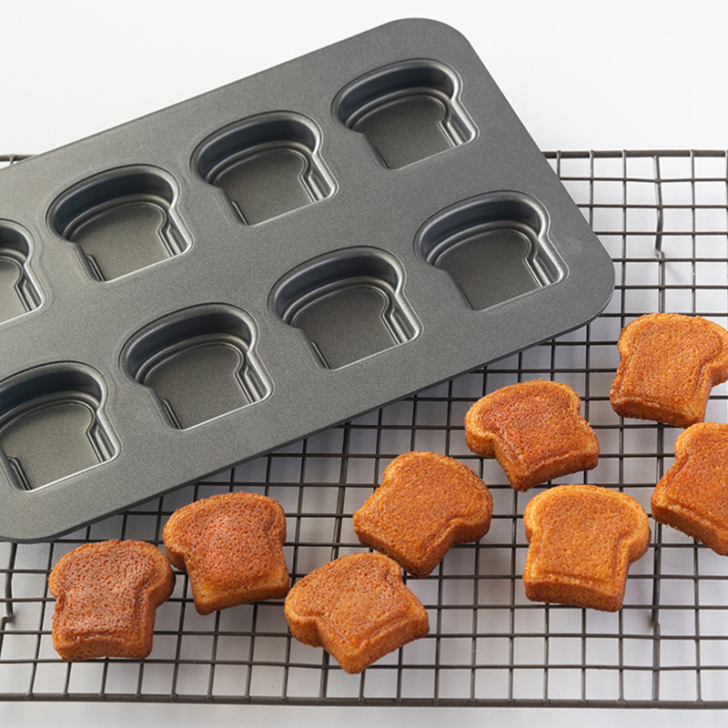 8 Cavity Toast Bread Pattern C - Egg Waffle Pan 评论和价格