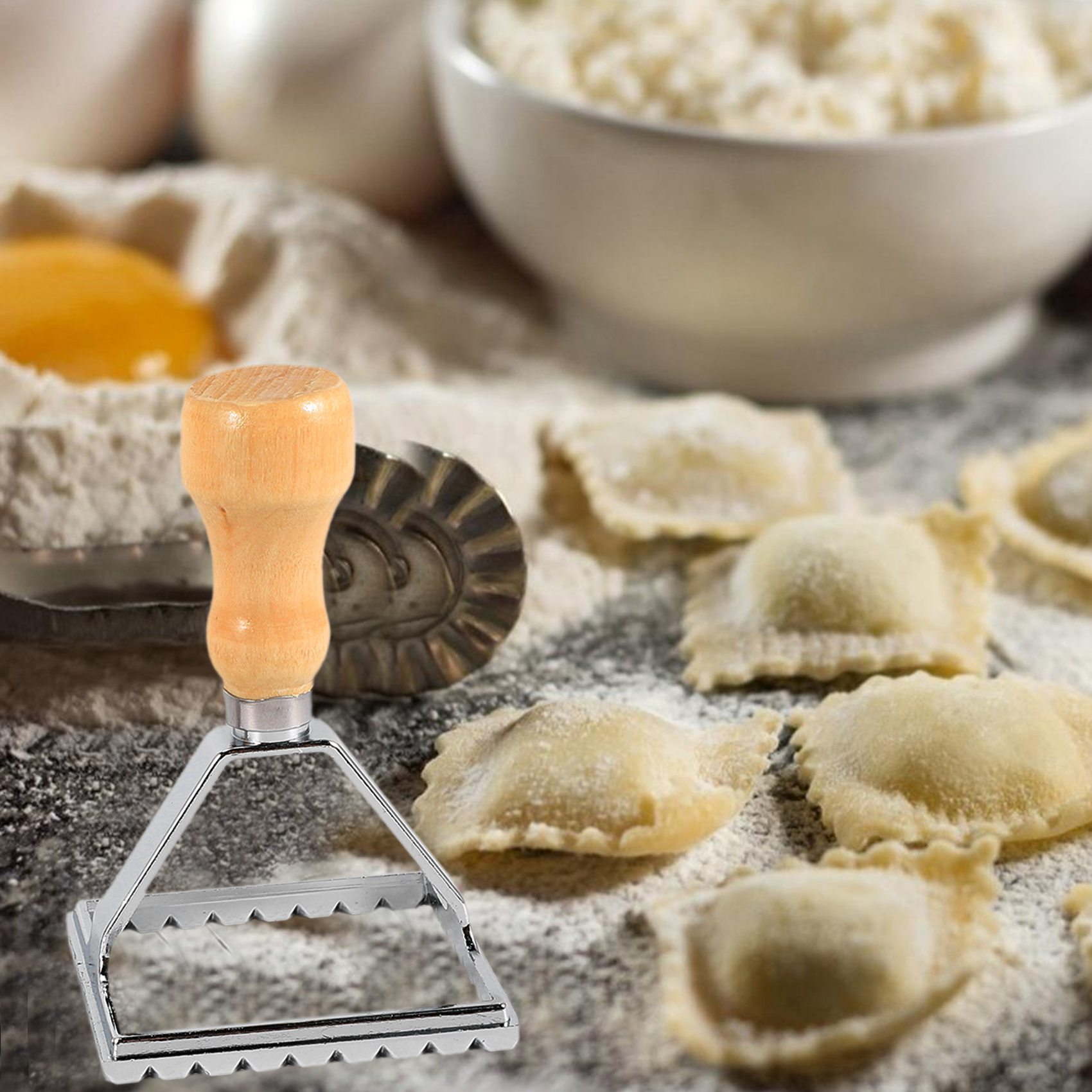 A11I Ravioli Maker Cutter Stam - Dumpling Press Set 评论和价格