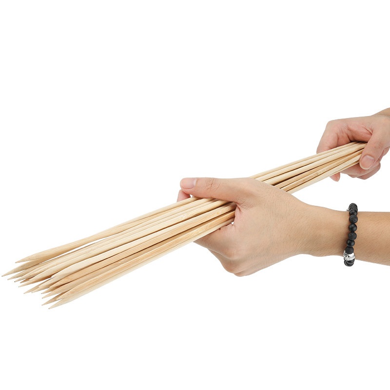 50cm x 6mm BBQ Bamboo Skewers  - Corn Dog Stick 评论和价格