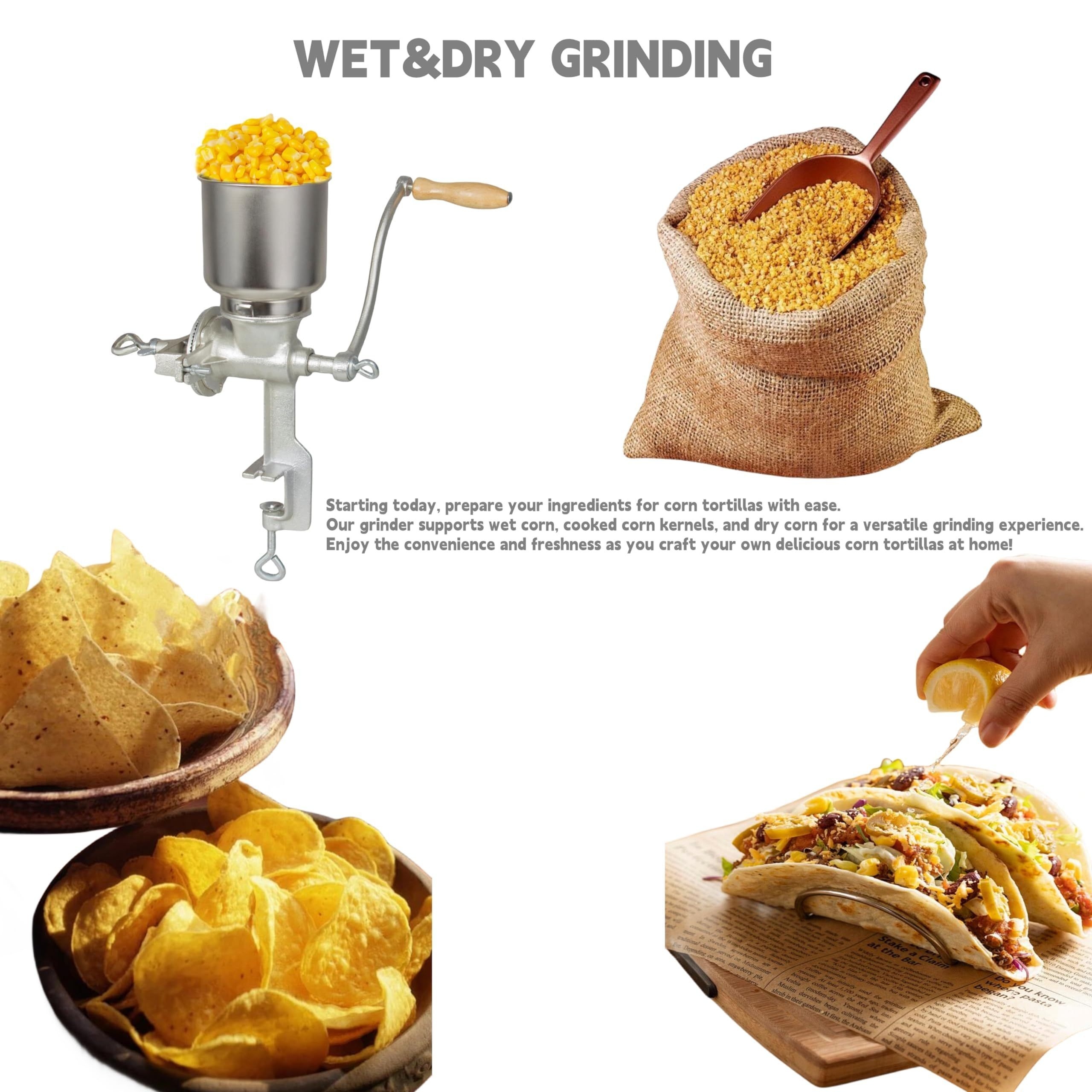 High Hopper Grain Mill Cast Ir - Cast Iron Corn 评论和价格