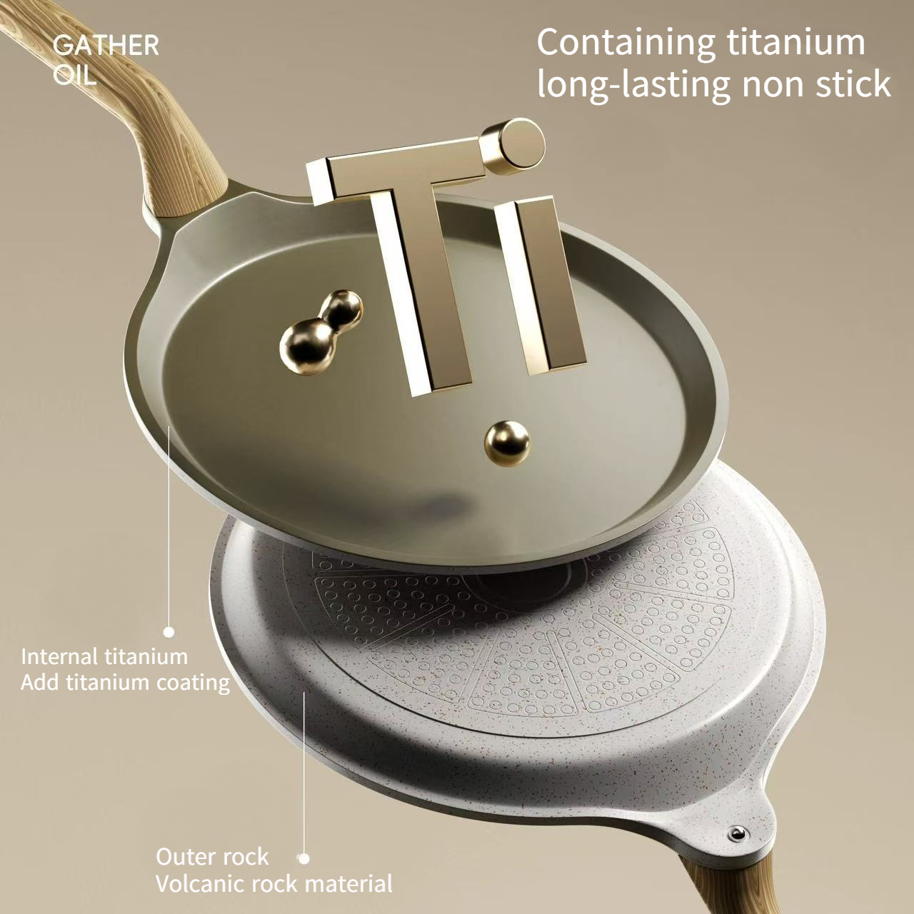 Titanium flat bottomed pan non - Mini Pancake Griddle 评论和价格