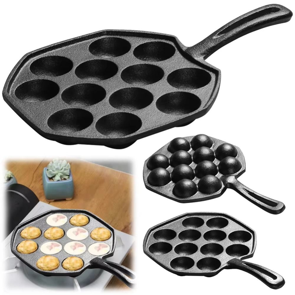 12 Holes Octopus Baking Mold C - Takoyaki Grill Plate 评论和价格