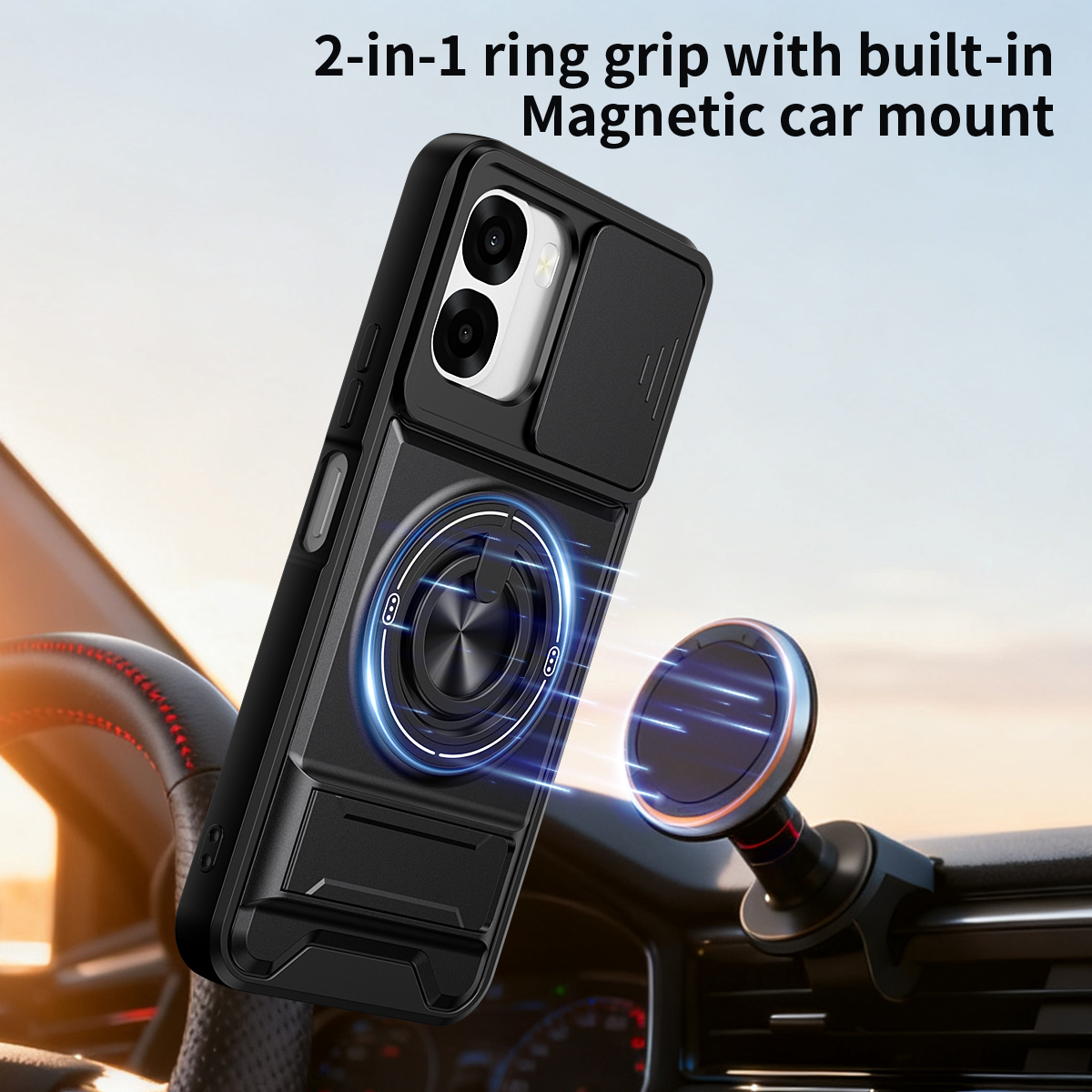 Armor Phone Case For Oppo A6x  - Taco Stand Holder 评论和价格