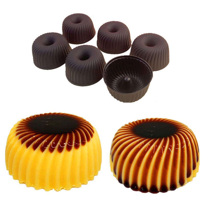 C 1pc Caramel Pudding Jelly Pa - Donut Mold Silicone 评论和价格