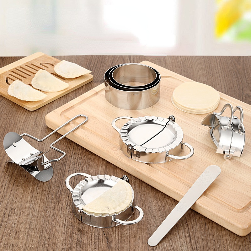 Stainless Steel Dumpling Maker - Dumpling Press Set 评论和价格