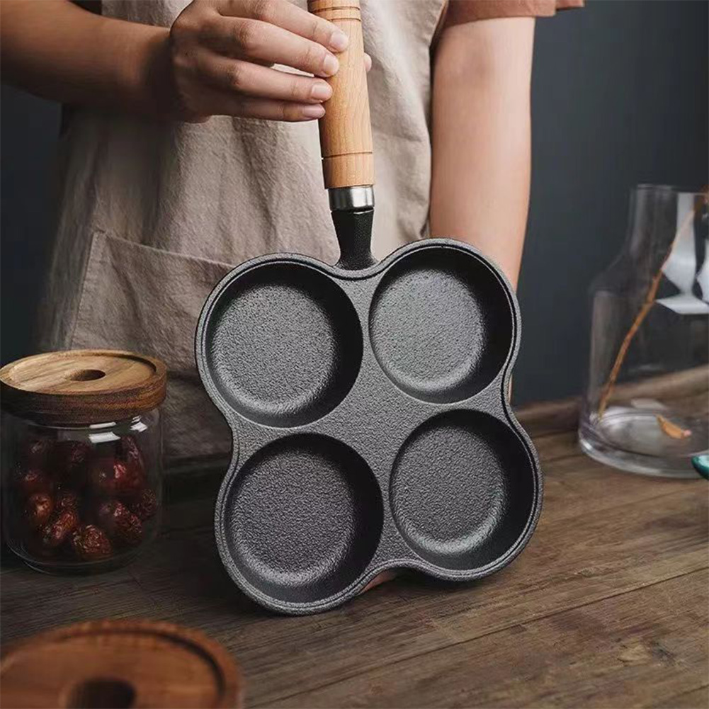 4-Hole Frying Pan Non Stick Br - Cast Iron Corn 评论和价格