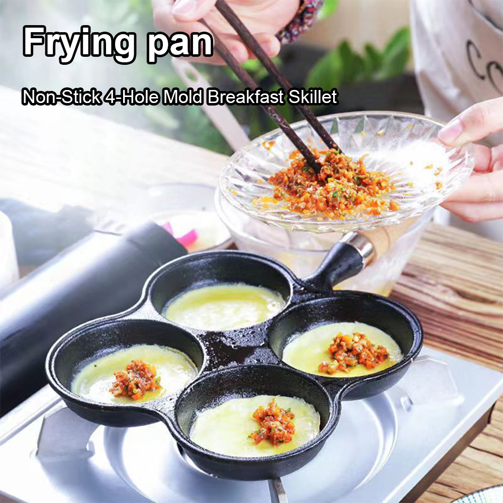 4-Hole Frying Pan Non Stick Br - Cast Iron Corn 评论和价格