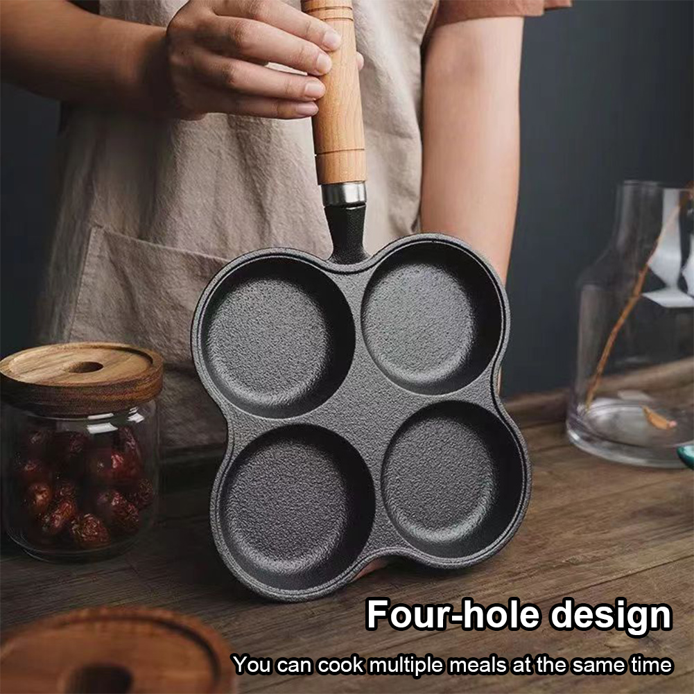 4-Hole Frying Pan Non Stick Br - Cast Iron Corn 评论和价格