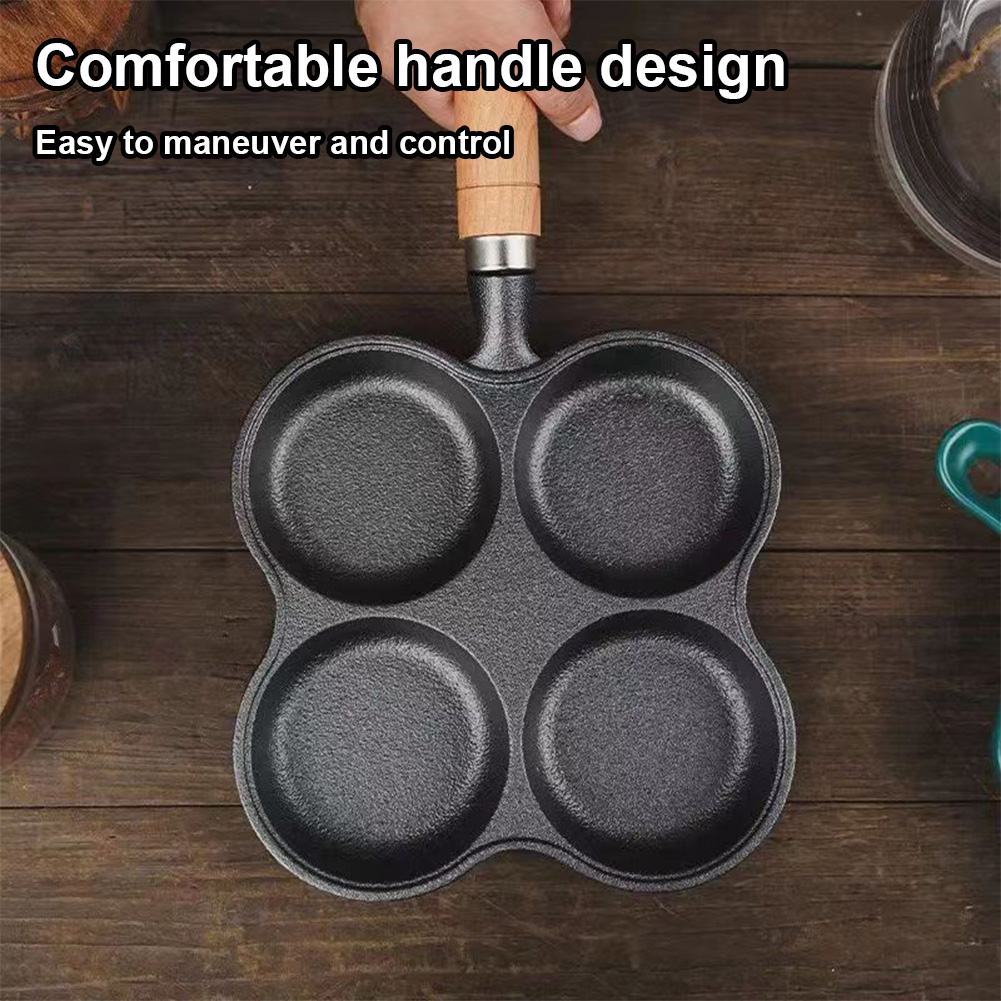 4-Hole Frying Pan Non Stick Br - Cast Iron Corn 评论和价格