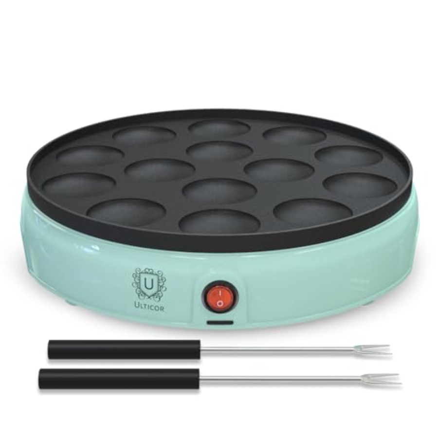 Mini Pancake Maker 14-Hole Ele - Mini Pancake Griddle 评论和价格