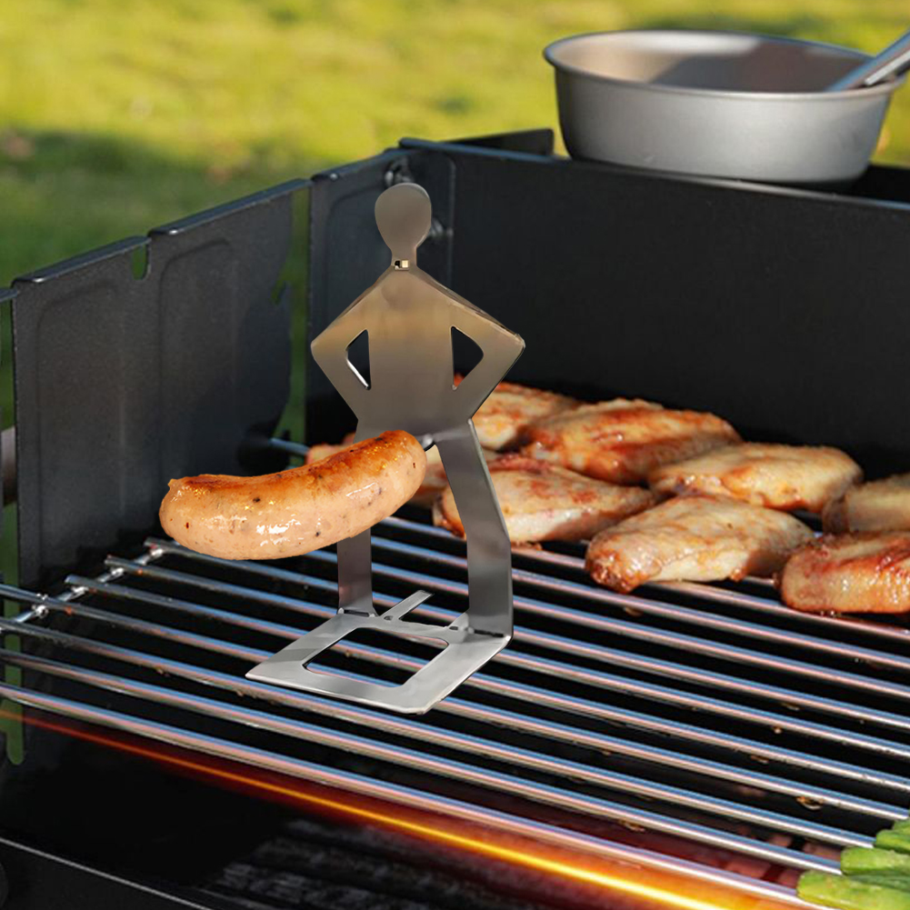 1-5PCS Stainless Steel BBQ Sau - Hot Dog Press 评论和价格