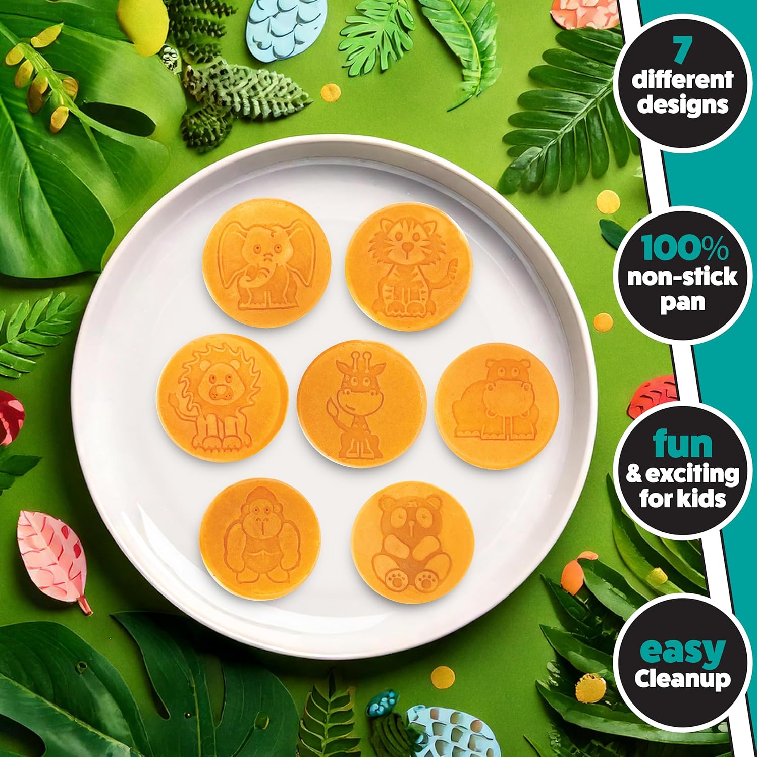 Animal Mini Pancake Pan - Make - Mini Pancake Griddle 评论和价格